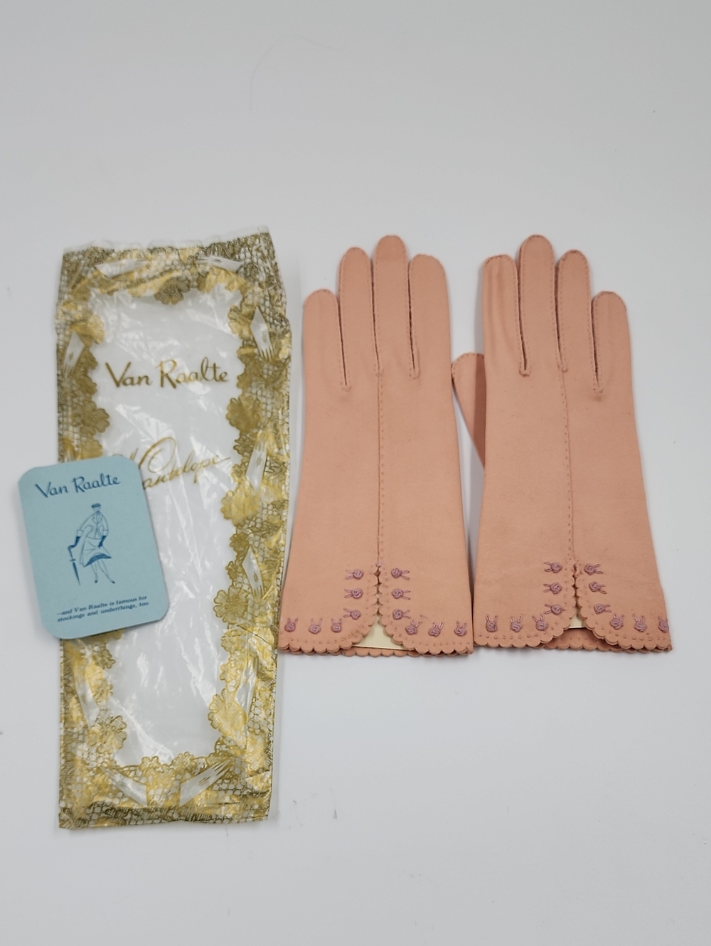 Van Raalte Vintage Pink Dress Gloves